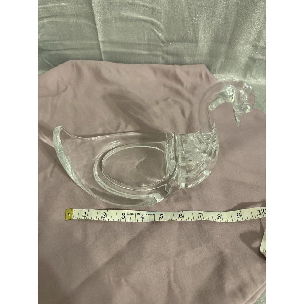 Vintage Lucite Acrylic Swan Towel Holder Clear Mid-century Modern Bath Kitchen